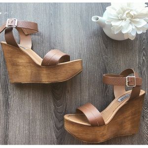 Steve Madden platform wedge sandals